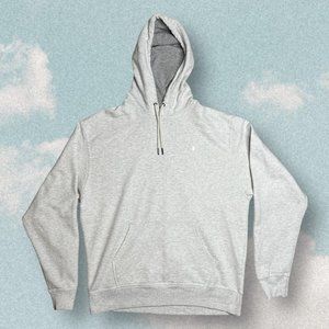 White gray heather 2000s CHAMPION hoodie